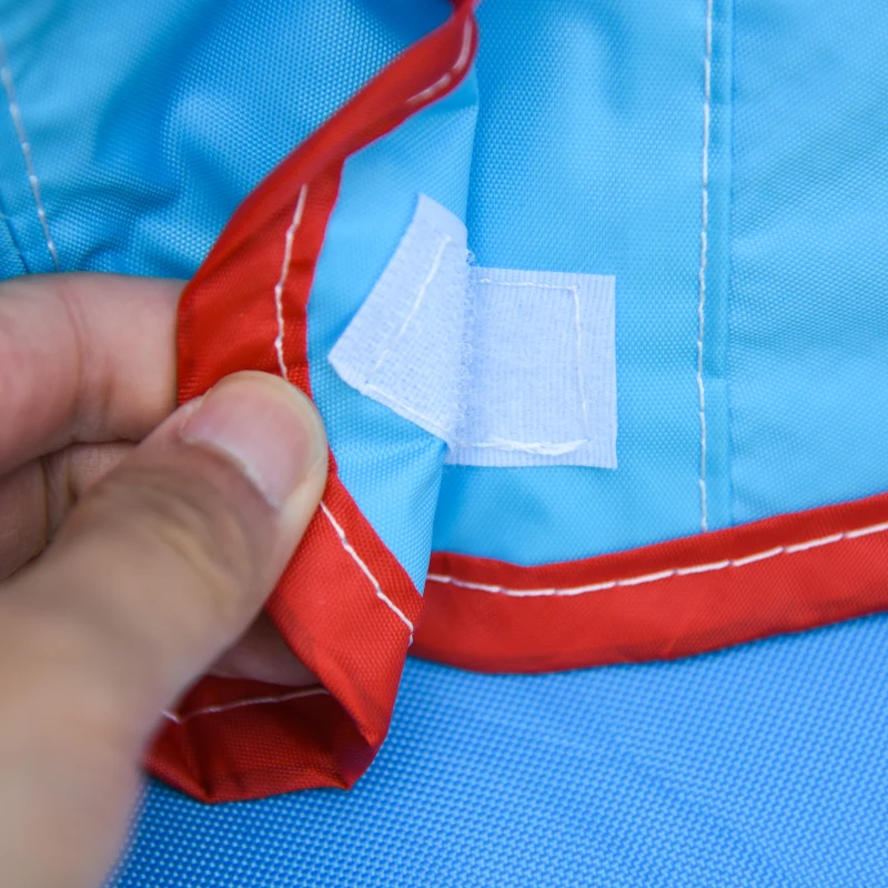 Outsunny Opblaasbaar springkasteel met glijbaan springkasteel speelkasteel met blazer voor 4 kinderen