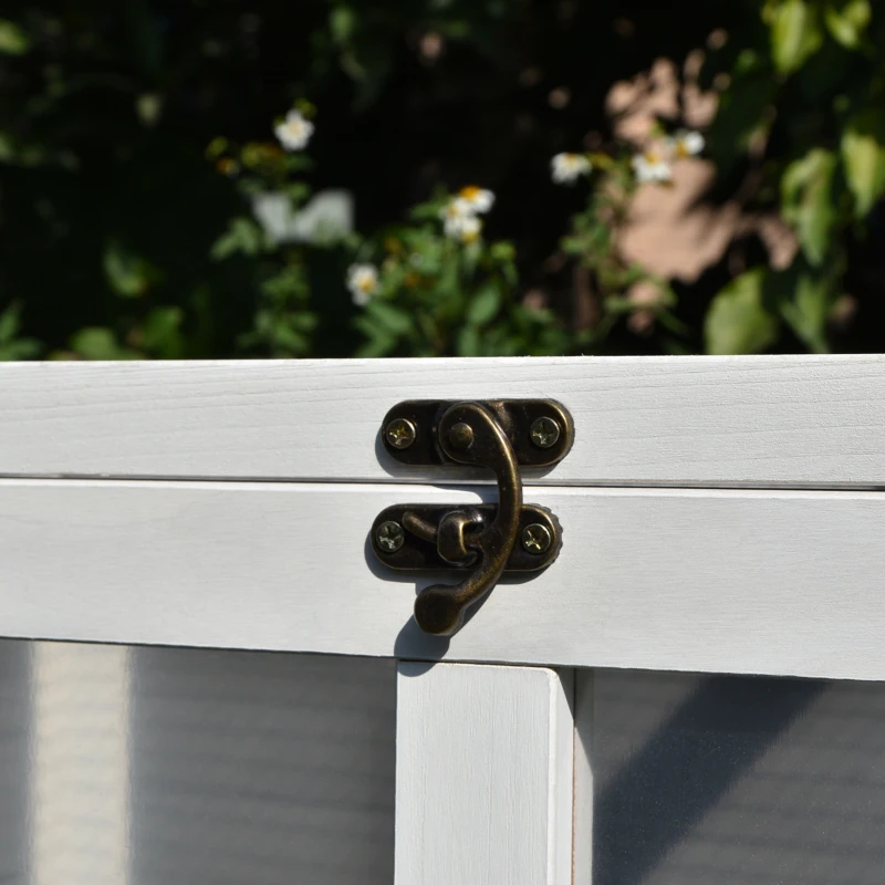 Klatka dla królika dwupiętrowa klatka dla królików na kółkach lite drewno kolor szary