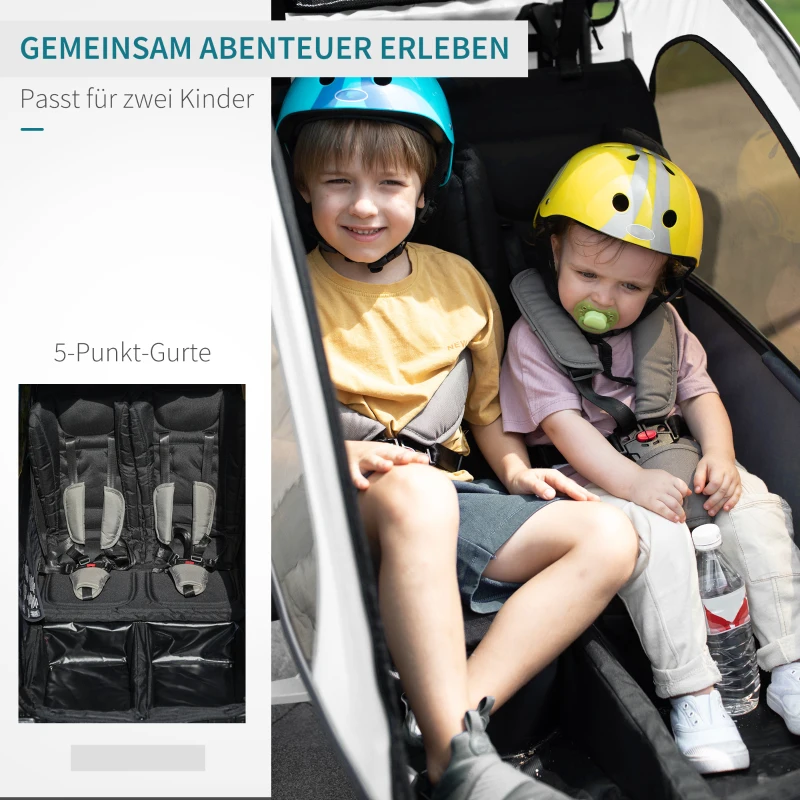 HOMCOM 3-in-1 jogger kinderaanhanger