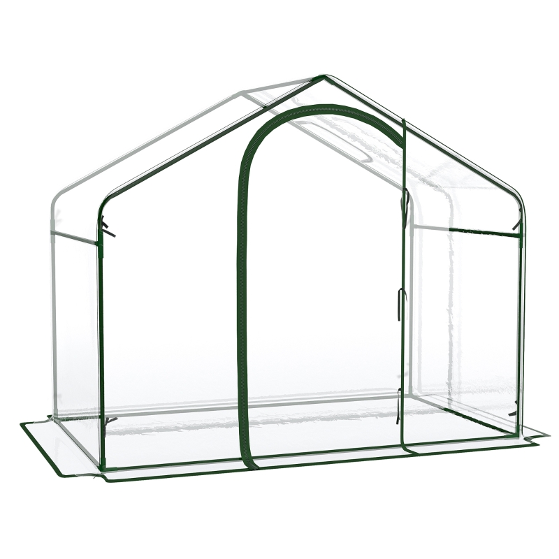 Folia cieplarnia ogrodowa 1,8 x 1,05 x 1,5m stalowe okno Outsunny