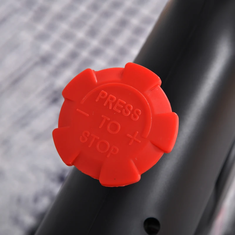 HOMCOM Fahrradtrainer Indoor Heimtrainer mit 8KG Schwungrad Home Gym Cycling Bike Trainer Fitnessfahrrad Stufenlos Widerstand Stahl 107 x 52 x 104-119 cm