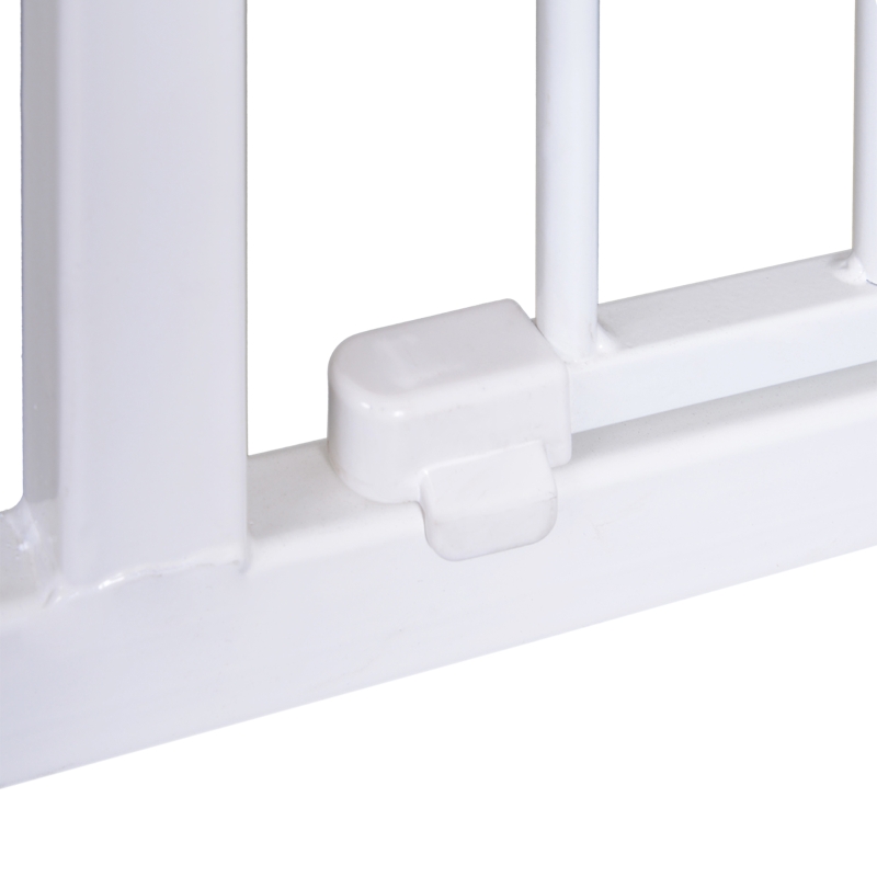 Pawhut Poarta Siguranta Copii & Animale – 76×72–82 cm, Alb Reglabila