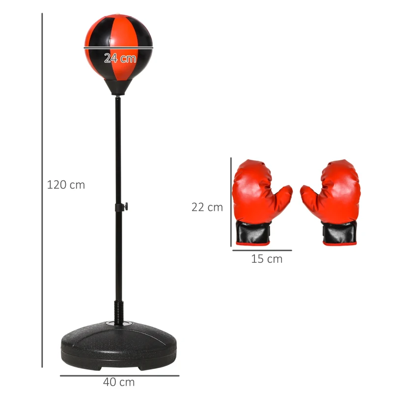 HOMCOM gruszka bokserska 40 cm x 40 cm x 120 cm