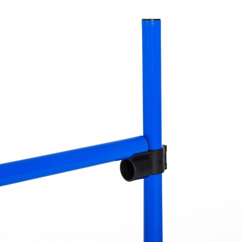 PawHut set din 4 obstacole pentru caini reglabile pe inaltime, 99x71x95, albastru