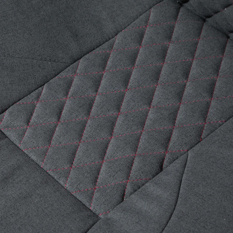 Vinsetto Sedia da Ufficio con Funzione Dondolio Ergonomica e Girevole, Sedia da Scrivania in Tessuto Grigio 70.5x70x113-121cm