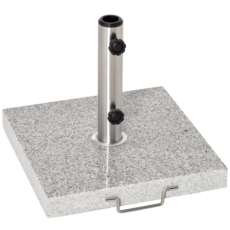 Outsunny 30 kg Marble Umbrella Base-Hemp Grey