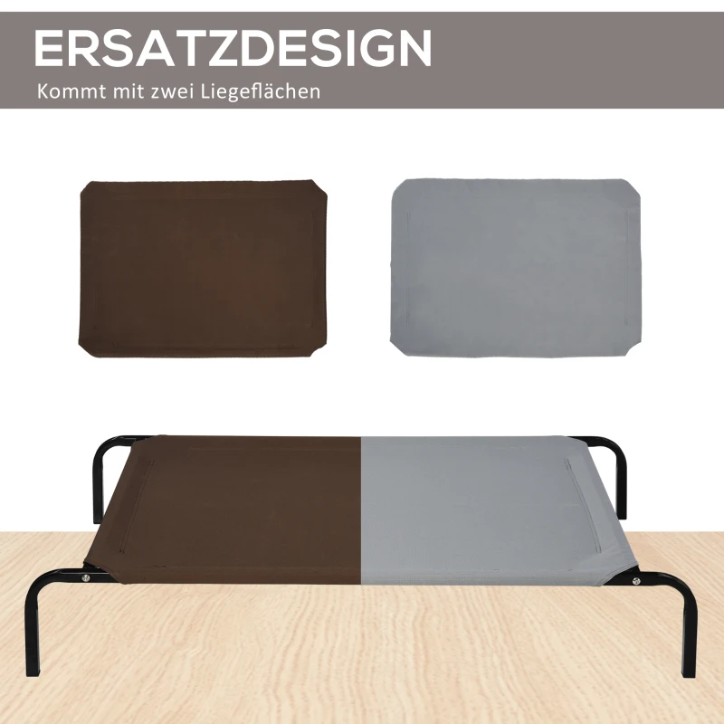 PawHut Hondenmand hondenbed kattenmand slaapplaats met hoes 130 x 80 x 20 cm bed