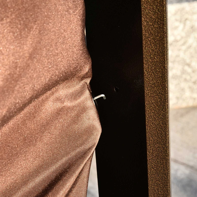 Outsunny altana ogrodowa pawilon dł. 300 x szer. 365 cm z 4 x podwójnymi ściankami bocznymi aluminium