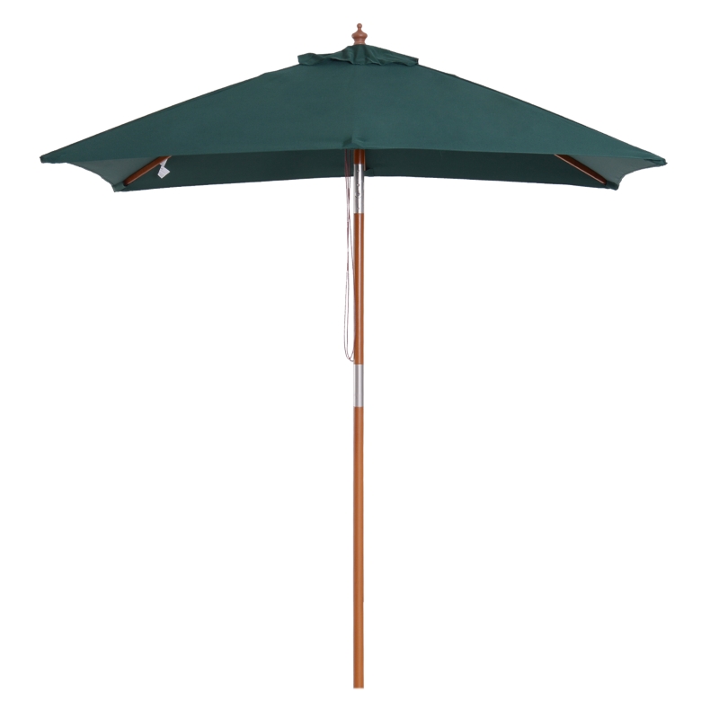 Outsunny parasol bamboe 200 cm x 150 cm x 230 cm