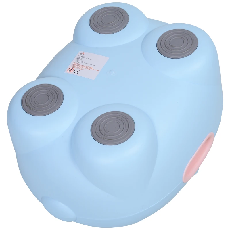 HOMCOM baby toiletpotje kindertoilet voor 6-72 maanden kunststof blauw