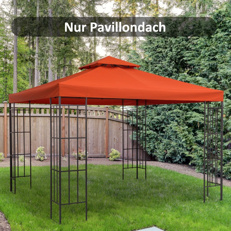 Vervangend dak voor metalen tuinpaviljoen paviljoen partytent tuintent 3x3m