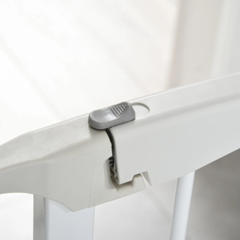 Barierka dla psów Barierka ochronna Bramka dla psów 3 elementy tworzywo sztuczne biały