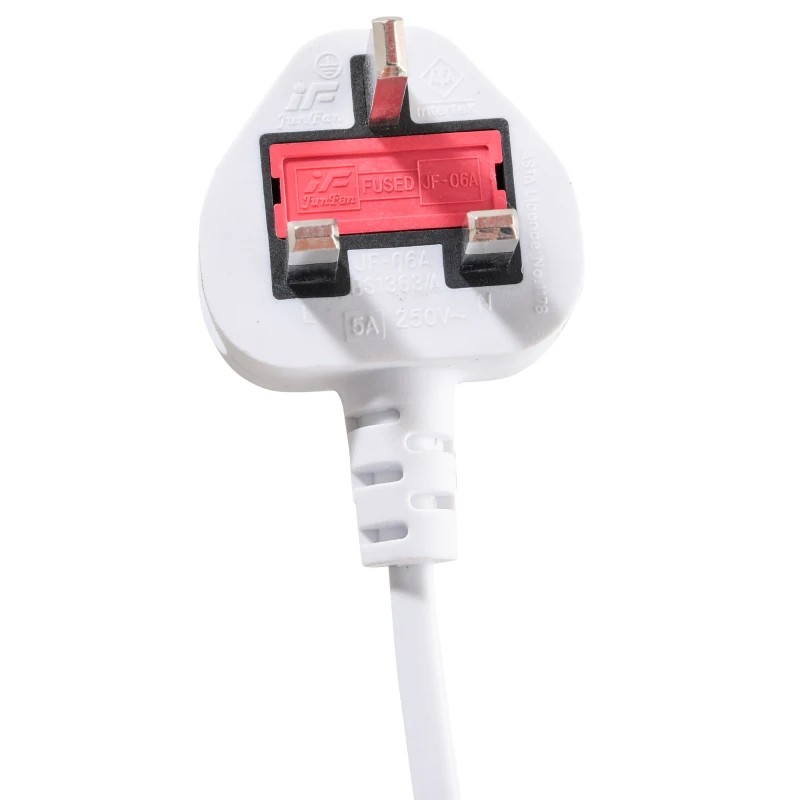 HOMCOM 16'' Pedestal Stand Fan, 3 Speed 3 Mode, 85° Oscillation, LED Panel, 3M Remote Controller, Height Adjustable for Living Room, Bedroom, Garage, Office, Black and White