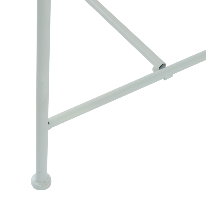 Tuinbank zitbank bloemenbank parkbank tuinmeubilair 2-zits metaal wit