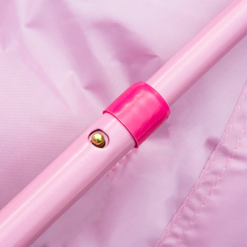 HOMCOM opvouwbare campingstoel voor kinderen tussen 3 en 5 jaar roze Ø50 x 49H cm