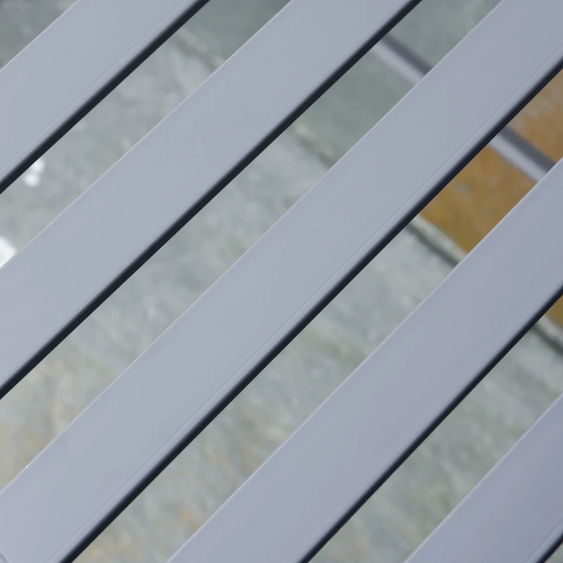 Outsunny 2 Seat Garden Chair Bench Folding Loveseats Jack and Jill Seat w/Coffee Table Outdoor Patio