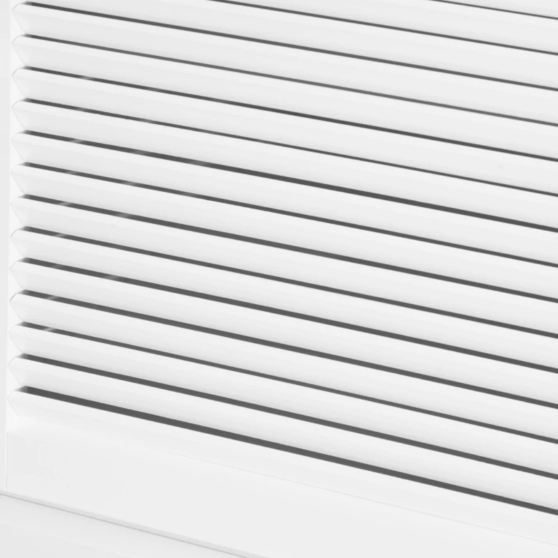 HOMCOM kredens szafka łazienkowa szafka do przedpokoju, komoda, drzwi listwowe, biała płyta MDF