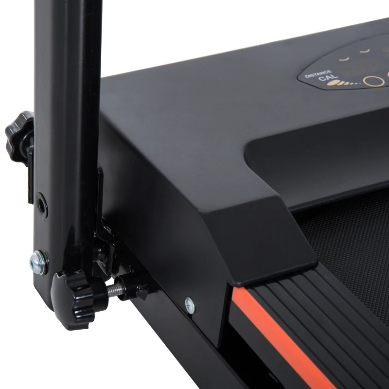 HOMCOM Elektrische loopband met LCD-display inklapbare fitnessapparaat 1-6 km/u staal