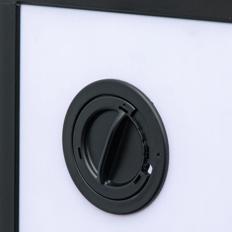 PawHut Terrarium vivarium boîte pour reptiles 32 x 32 x 46 cm avec passe-câble, fond en ABS, plateau amovible noir