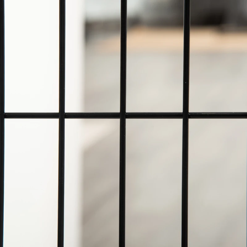 PawHut Absperrgitter für Hunde Schutzgitter Hundegitter mit Stützfüßen Treppengitter Hundeabsperrgitter Türschutzgitter für Kamin & Ofen, Kiefernholz Weiß 185 x 36 x 71 cm