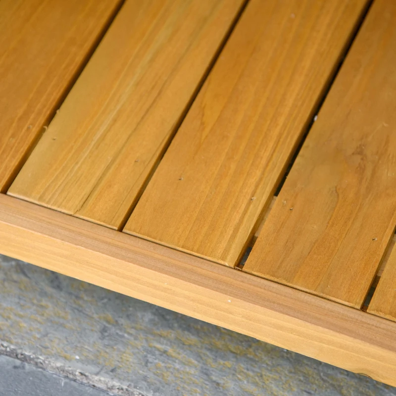 Outsunny Armario de Jardín de Madera 110x55x117 cm Cobertizo para Almacenaje de Herramientas con Techo Asfáltico  0,45 m²
