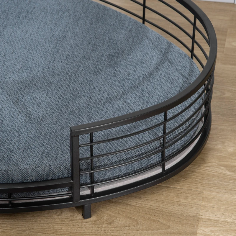 PawHut Raised Pet Bed, with Removable Cushion, for Small and Medium Dogs - Black