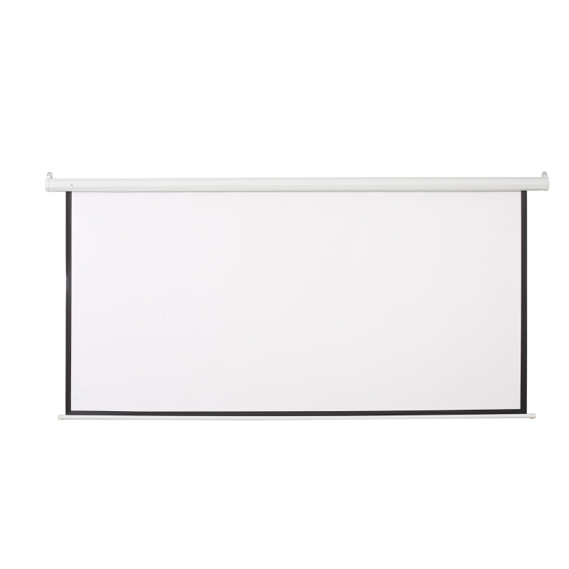 Homcom Ecran Proiector 120” – Motorizat, Alb, Ideal Home Cinema