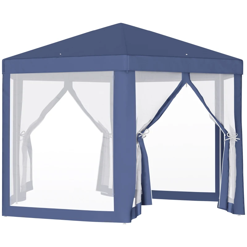 Tuinpaviljoen partytent paviljoen tuintent feesttent 6-hoekig, 3,9x3,9m