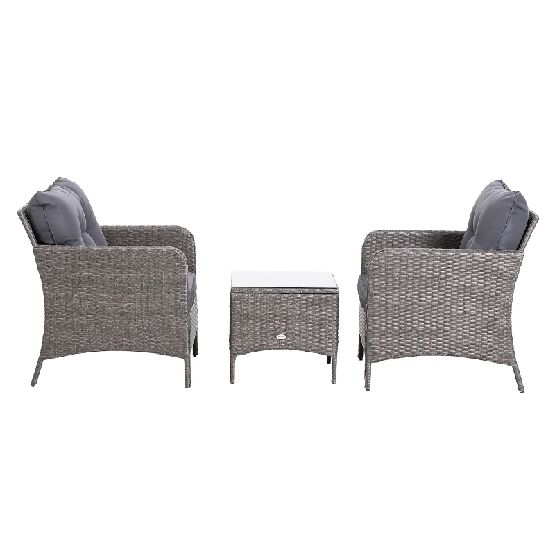 5-delig Polyrotan tuinmeubelen zitgroep tuinset bankstel loungeset