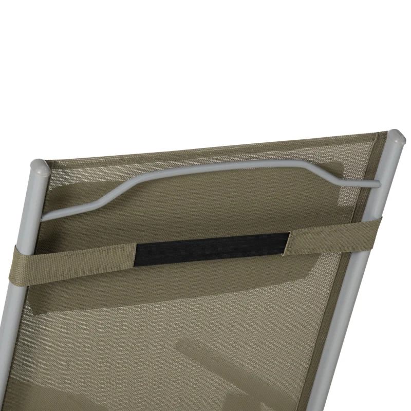 Outsunny Leżak, leżak plażowy, leżak ogrodowy, składany z poduszką, metal + tkanina Oxford, czarny, 137 x 63,5 x 100,5 cm