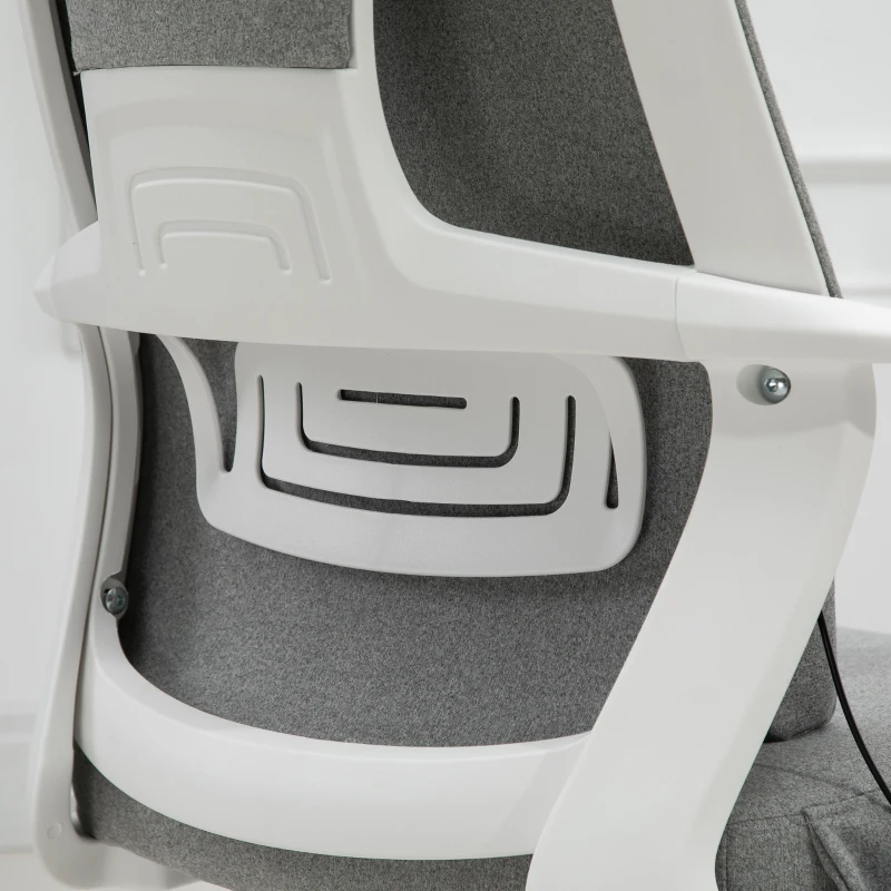 Vinsetto Mesh Massage Office Chair w/Pillow&Headrest Adjustable Height High Back Rocking Armrest Home Office Grey