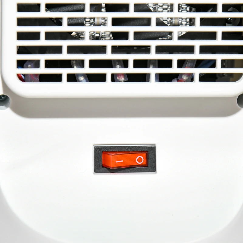 HOMCOM Heizgerät Heizlüfter 2000W Elektroheizer Keramik Heizturm mit Fernbedienung 12-Stunden-Timer Oszillation Heizer Heizung Kunststoff Weiß Ø15,1 x 50,9H cm