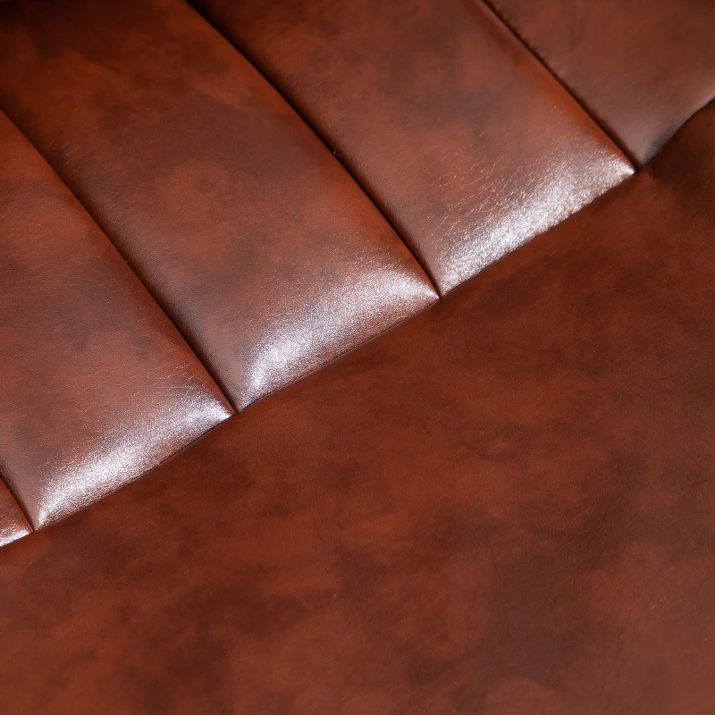 Vinsetto High Back Office Chair, Gaming Recliner Chair with Footrest, 7 Massage Points, Adjustable Height, Reclining Back, PU Leather, Brown