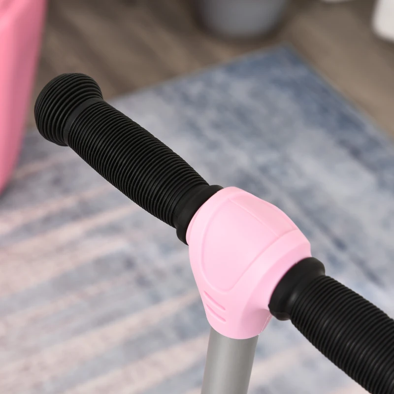 HOMCOM step scooter stadsscooter verstelbaar inklapbaar voor 3-6 jaar aluminium roze