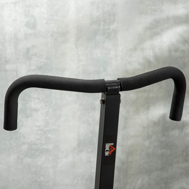 HOMCOM Appareil de fitness total crunch pliable pour crunch abdominaux squat avec assise réglable et poignées ergonomiques