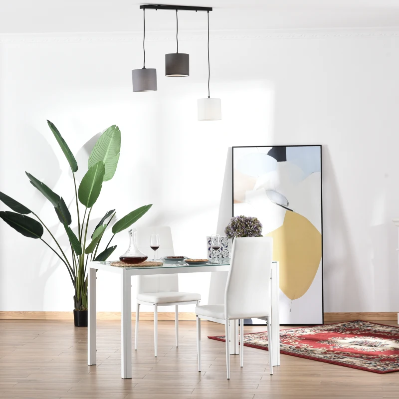 Lampa sufitowa Żyrandol z 3 wiszącymi łańcuchami i 3 oprawami żarówki E14