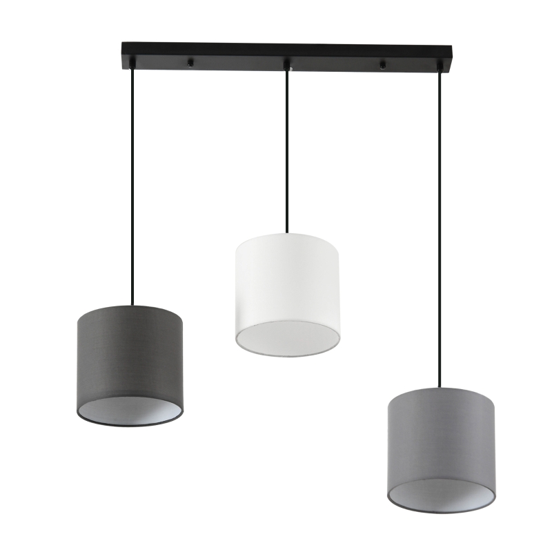 Lampa sufitowa Żyrandol z 3 wiszącymi łańcuchami i 3 oprawami żarówki E14