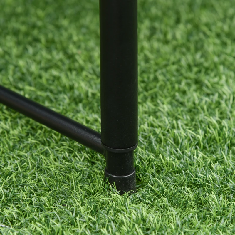 Outsunny Masa Camping Pliabila Portabila cu Inaltimea Reglabila Efect Lemn 122x61x53 / 71,5cm