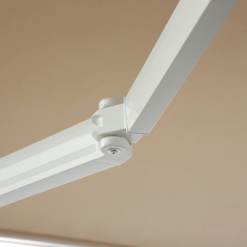 Outsunny Perdea de Soare Rulanta Parasolar de Perete Manual Impermeabil, Bej, 2.5x2m