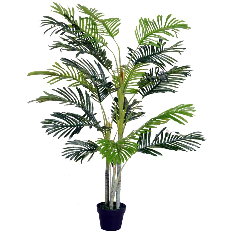 Outsunny Kunstpalm Kunstplant met Pot 150cm Plastic