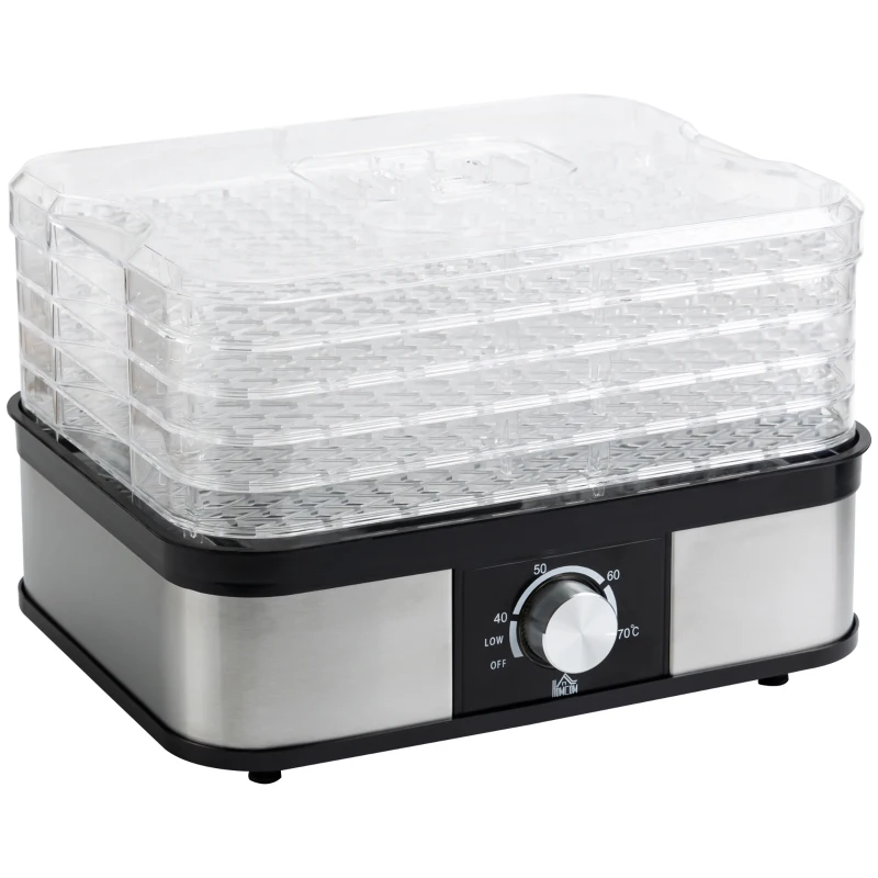 HOMCOM Droogautomaat 5 Lagen 32 x 25 x 29cm Staal