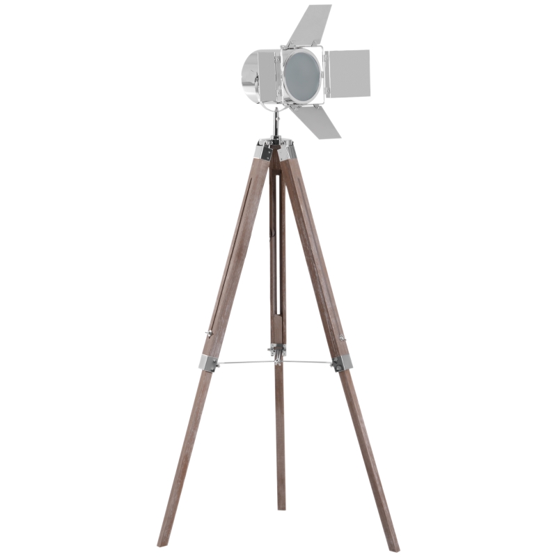 Homcom Lampadaire Style Néo-Rétro en Acier Gris 65 x 65 x 146 cm