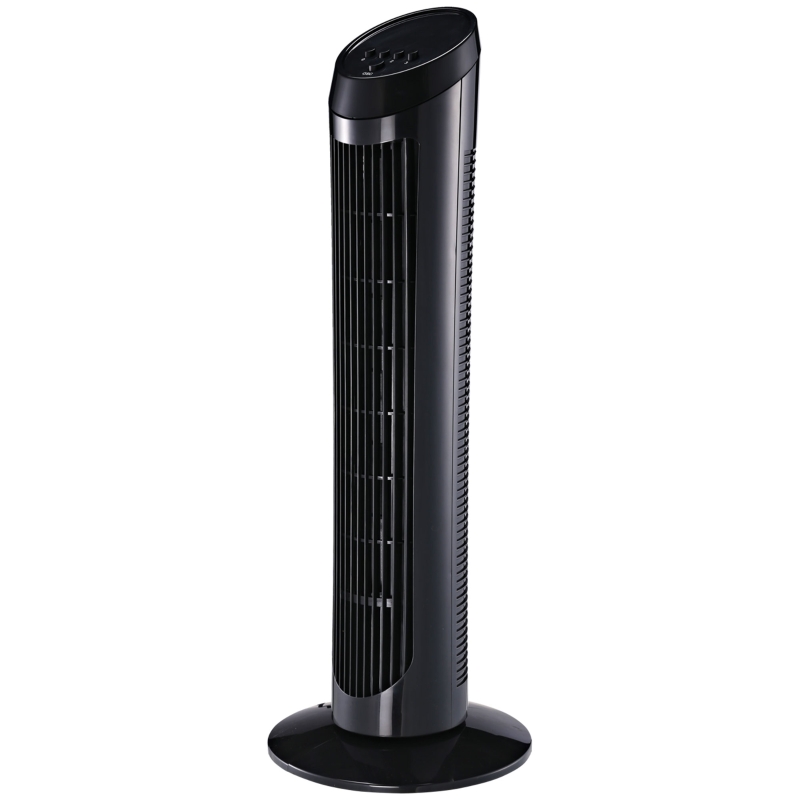 Homcom Ventilateur Colonne 45 W en Plastique Noir 27 x 27 x 75 cm