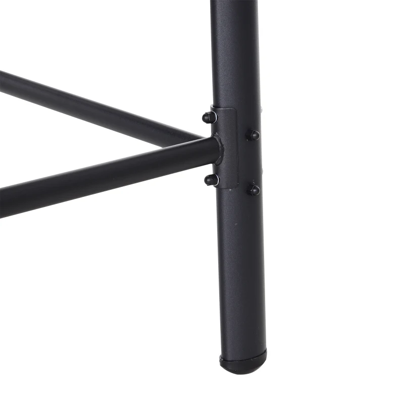 Outsunny Hollywood schommel poly-rotan schommel 3-zits tuinschommel met dak zwart