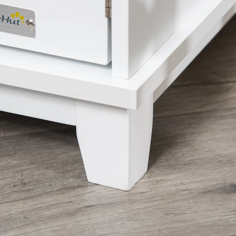 PawHut szafka dla kota na kuwetę domek dla kota jaskinia dla kota biała