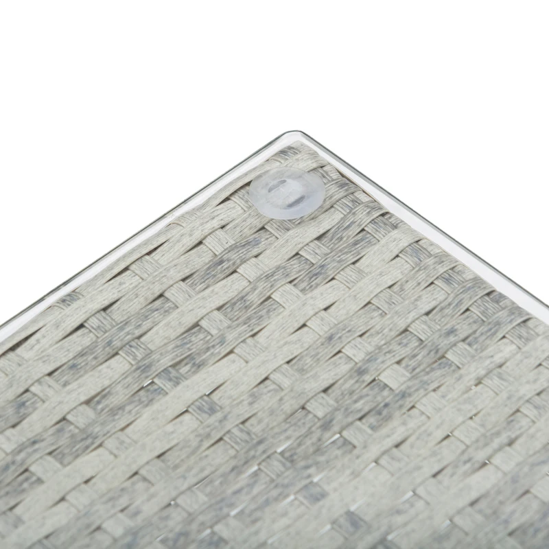 Outsunny Poly-rotan tuinmeubelen 3-delig. loungeset zitgroep set met aflegvlakken