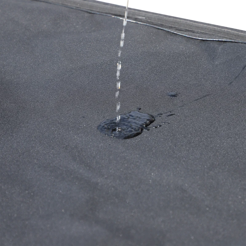 Outsunny Sonnenschirm Schutzhülle bis Ø300 cm Abdeckung Schirmschutzhaube mit Reißverschluss Stab Oxfordstoff Schwarz 200 x 50/80 cm