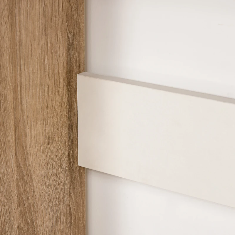 HOMCOM 2-in-1 Design Desk and 3-Tier Shelf Comb with Ample Storage Space, Wide Tabletop for Living Room, Bedroom, Office, Dorm