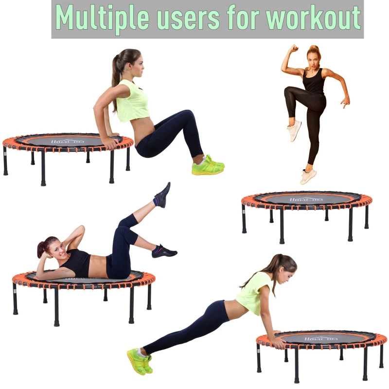 Homcom trambulina interior/exterior, 101.6x25cm, neagra