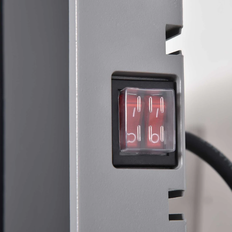 Outsunny Grzejnik zewnętrzny 2400 W, promiennik ciepła, grzejnik, montaż ścienny, ogród, aluminium